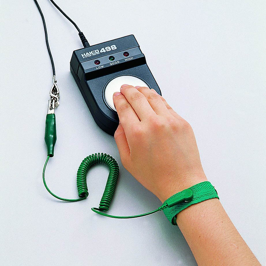 Giới thiệu về máy kiểm tra vòng đeo tay chống tĩnh điện Hakko 498