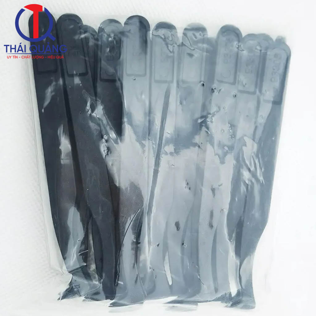 Nhíp nhựa chống tĩnh điện màu đen được đóng thành gói (20 chiếc)