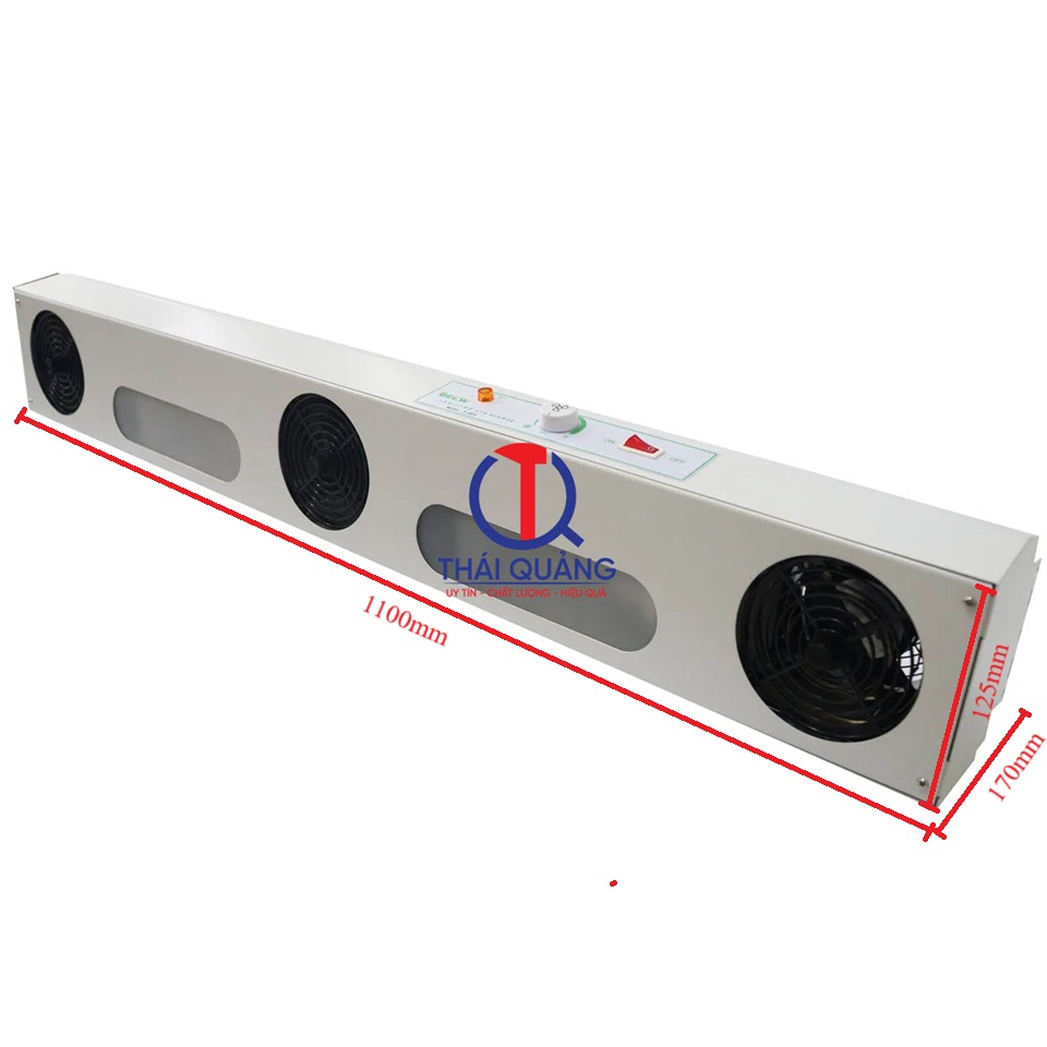 Kích thước quạt thổi SL-003 có đèn