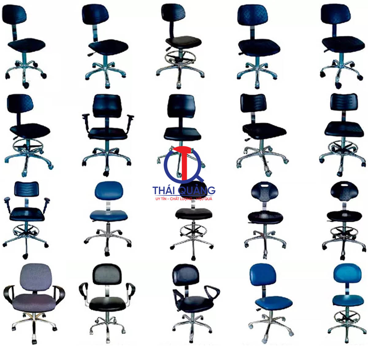 Các loại ghế có tựa lưng (ESD & phòng sạch)