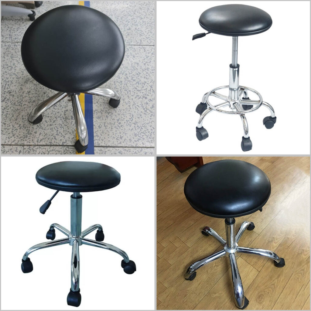 Ghế G30 mặt tròn lồi, da PVC trơn, chống tĩnh điện cho phòng sạch