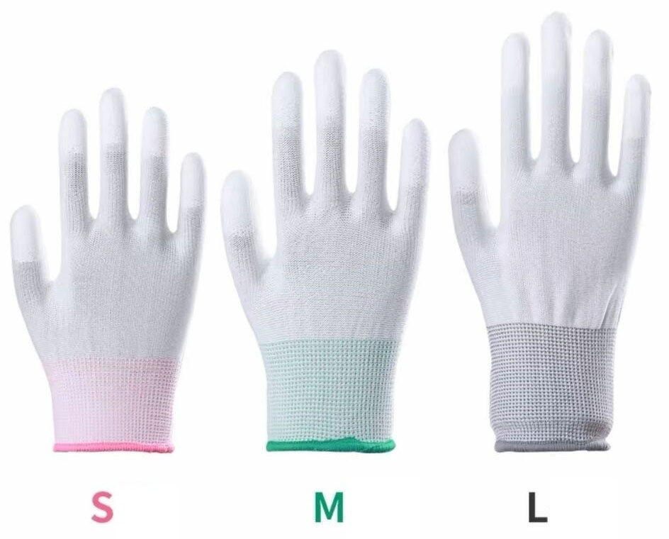 Găng tay phủ ngón trắng (S, M, L)