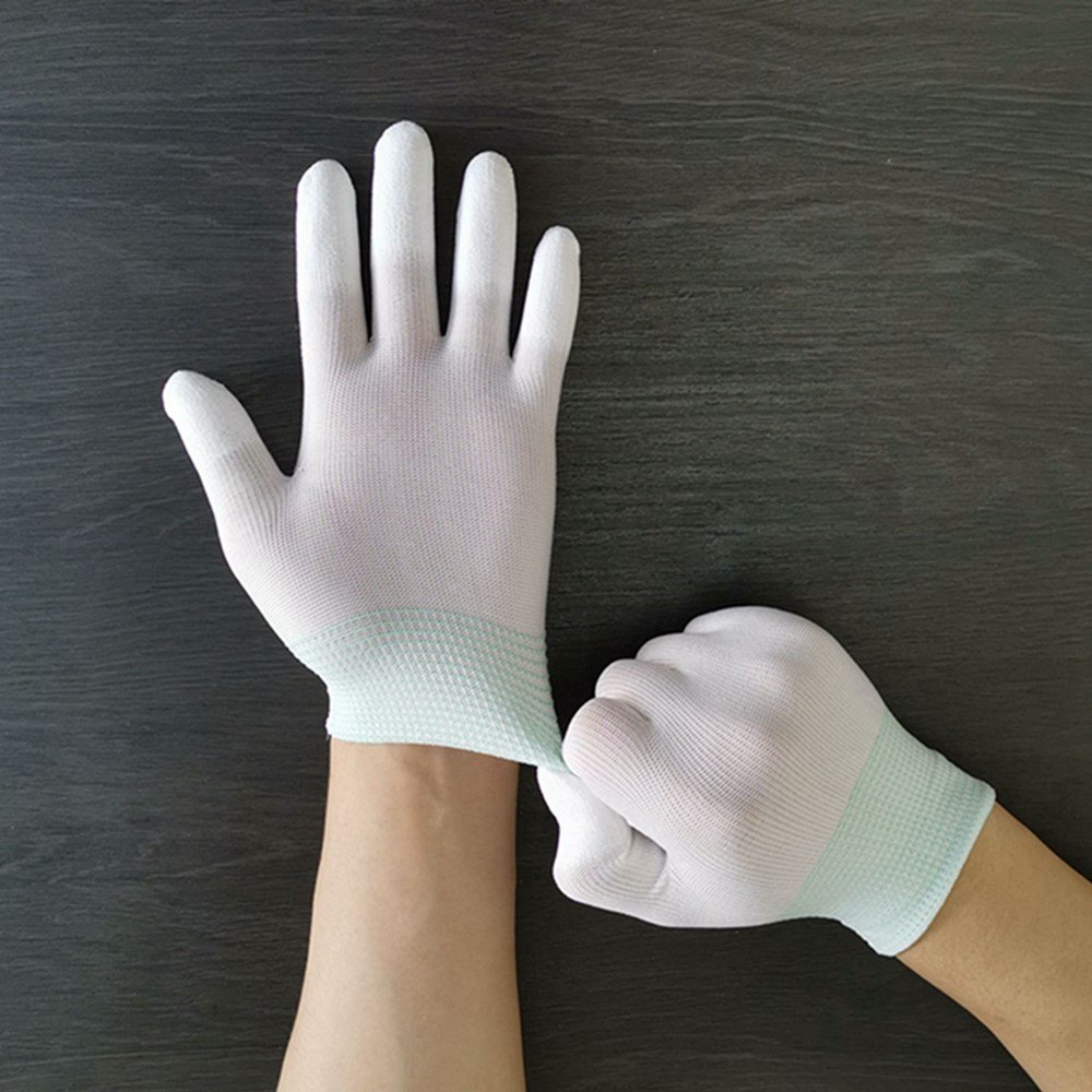 Ứng dụng của găng tay phủ PU ngón trắng