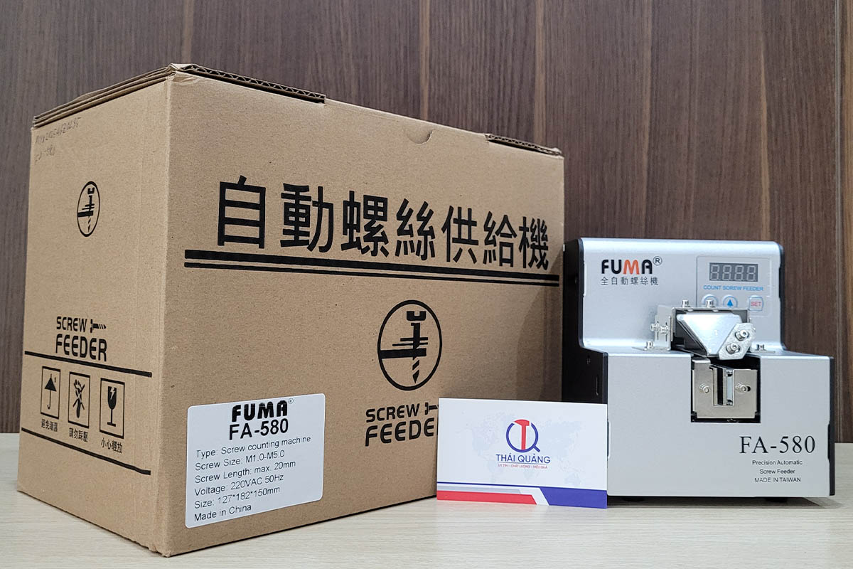 Máy cấp vít tự động FUMA FA-580 và hộp đựng