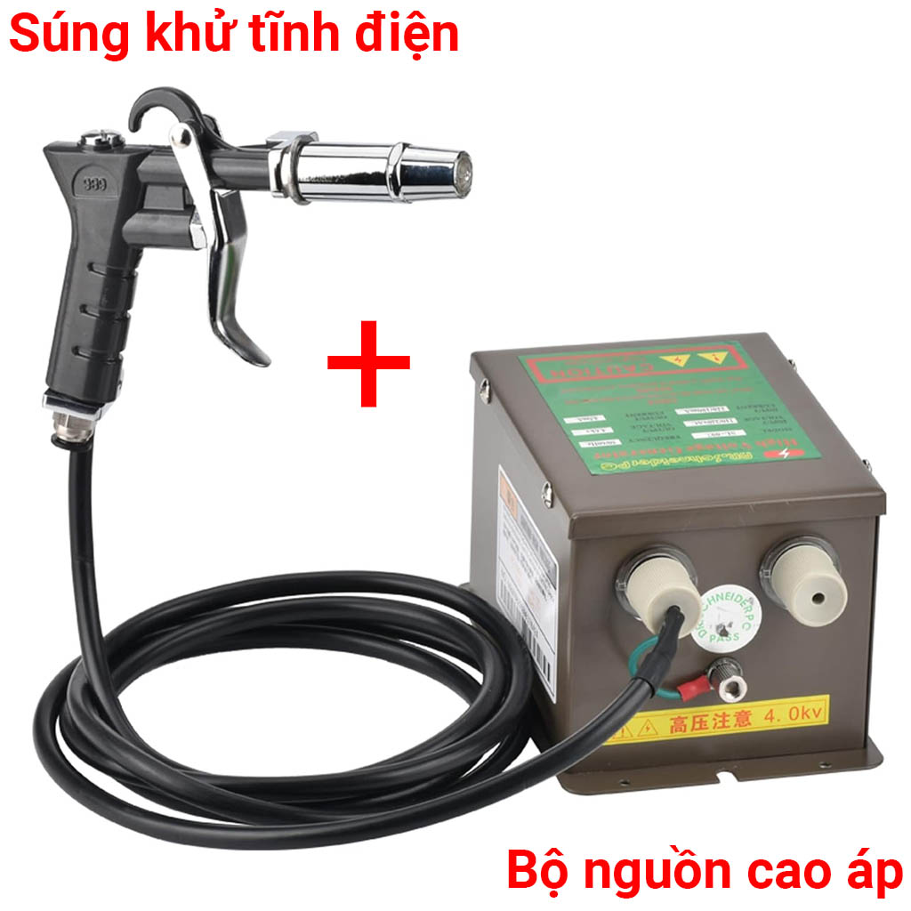 Súng khử tĩnh điện và Bộ nguồn cao áp