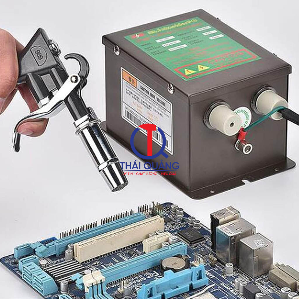 Súng thổi ion với thiết kế dạng súng cầm tay