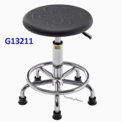 G13211 Ghế Mặt chữ thập, Chiều cao 42-53cm (trục 140), Chân nấm thép mạ, Bánh cố định