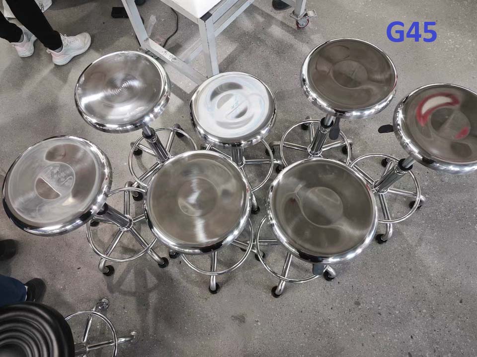 G45 Ghế mặt inox D28 - ảnh thực tế