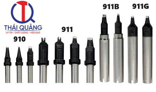 Soldering tip QUICK 910/911/911B/911G series (for soldering robot)