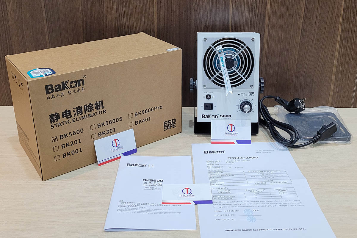 Thái Quảng phân phối Quạt thổi ion Bakon BK5600 chính hãng (Full box)