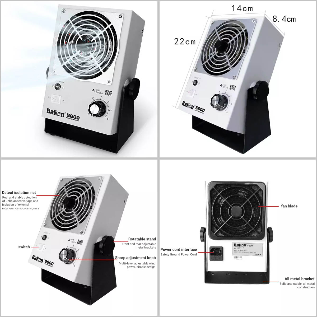 Quạt thổi ion BK5600 Bakon