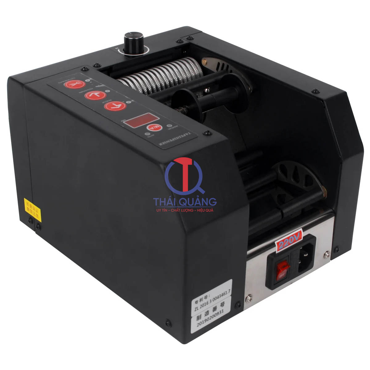 Máy cắt băng keo ZCUT-80 (góc nhìn chéo)