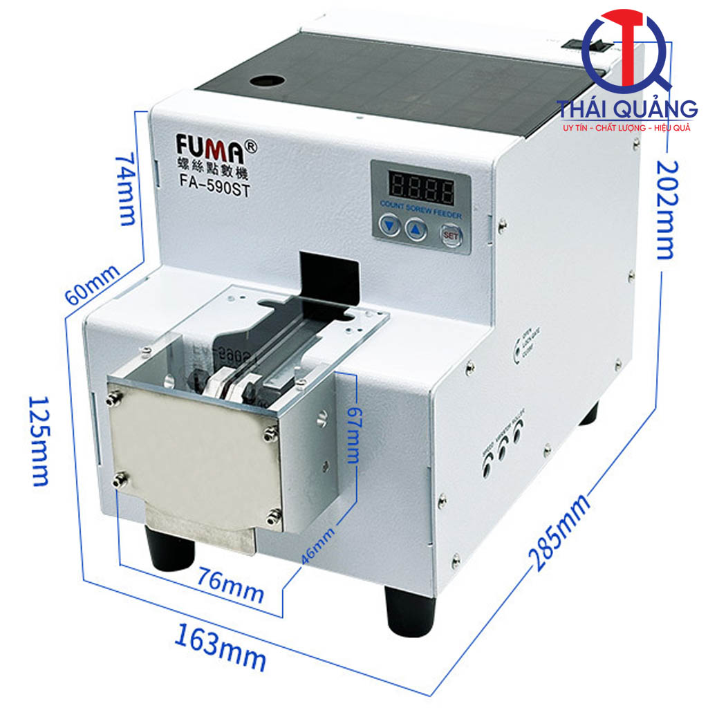 Kích thước máy đếm cấp vít tự động FA-590ST