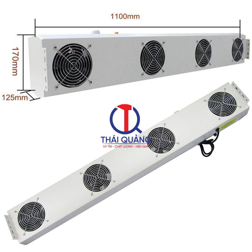 Kích thước quạt thổi ion SL-1104 (4 cửa)