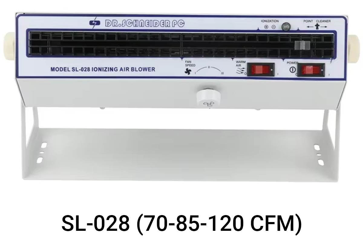 Quạt thổi ion SL-028 với lưu lượng gió 70 - 85 - 120 CFM