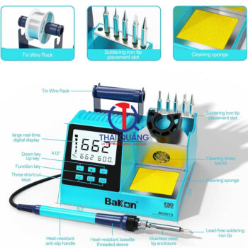 Các thành phần chính của trạm hàn BK601S Bakon