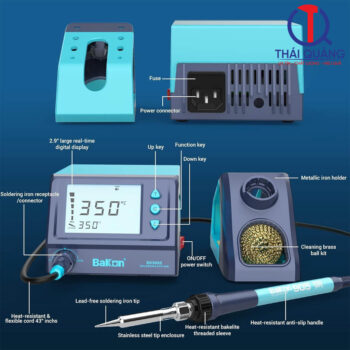 Các thành phần chính và phụ kiện trạm hàn BK969S Bakon