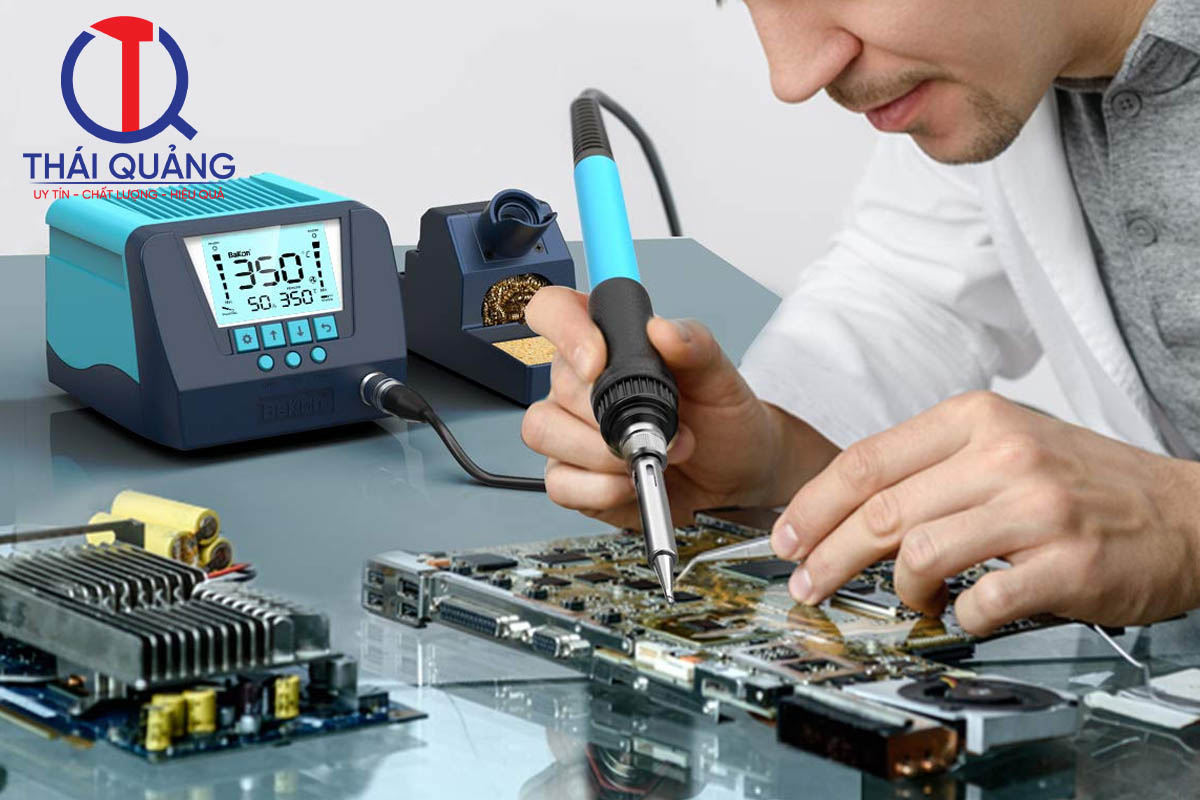 Dùng tay hàn BK906 & BK90 Bakon sửa chữa bo mạch