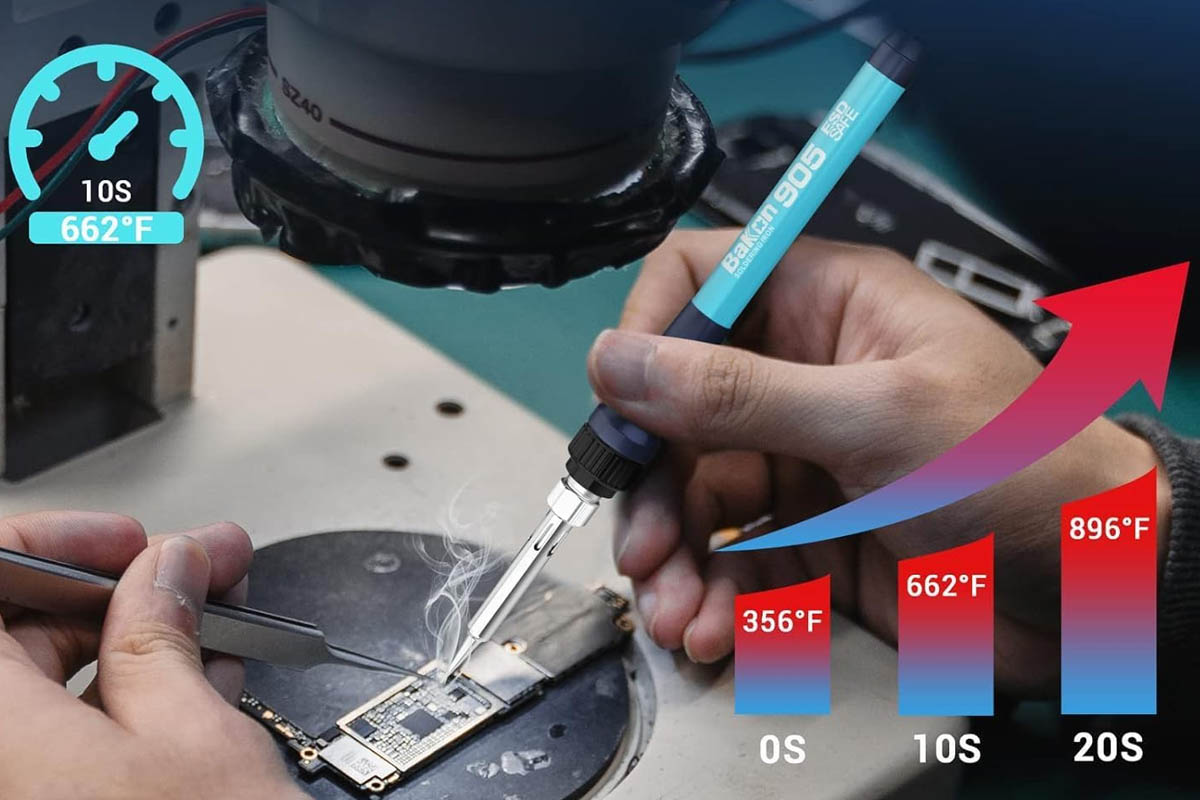 Máy hàn thiếc Bakon lên nhiệt nhanh