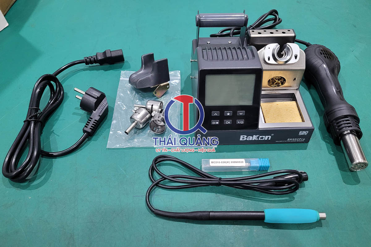 Thái Quảng cung cấp trạm khò kết hợp hàn Bakon BK602Pro Bakon chính hãng