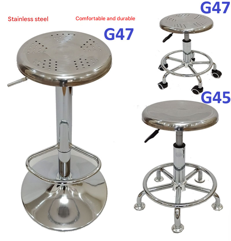 G47 Ghế mặt inox lỗ và G45 Ghế mặt inox thường