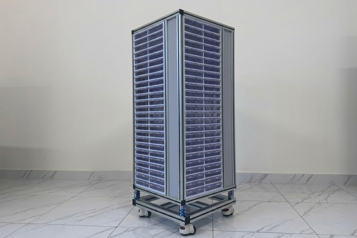Tủ GV 1001 lắp ráp từ 400 hộp nhựa GV 501