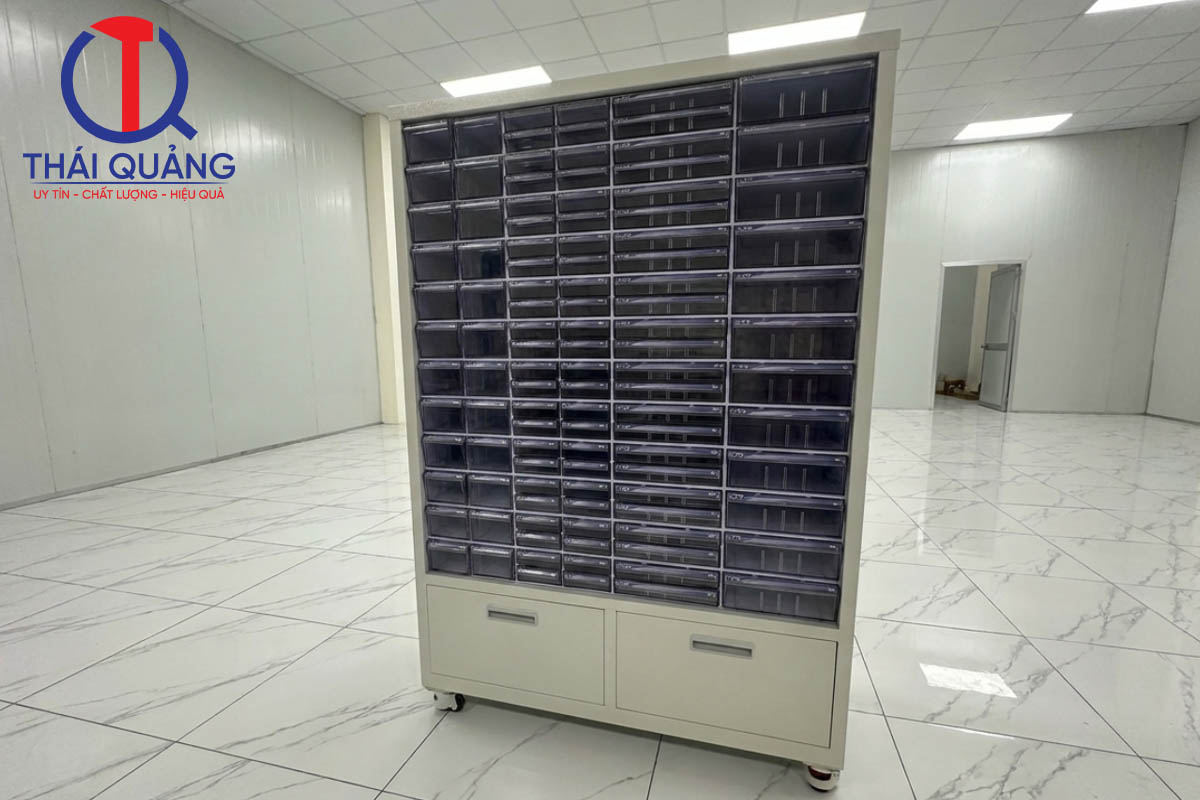 Tủ GV 1204 = 12xGV 504 + 12xGV 504-2 + 12xGV 505 + 12xGV 506 + 2 ngăn kéo bằng sắt