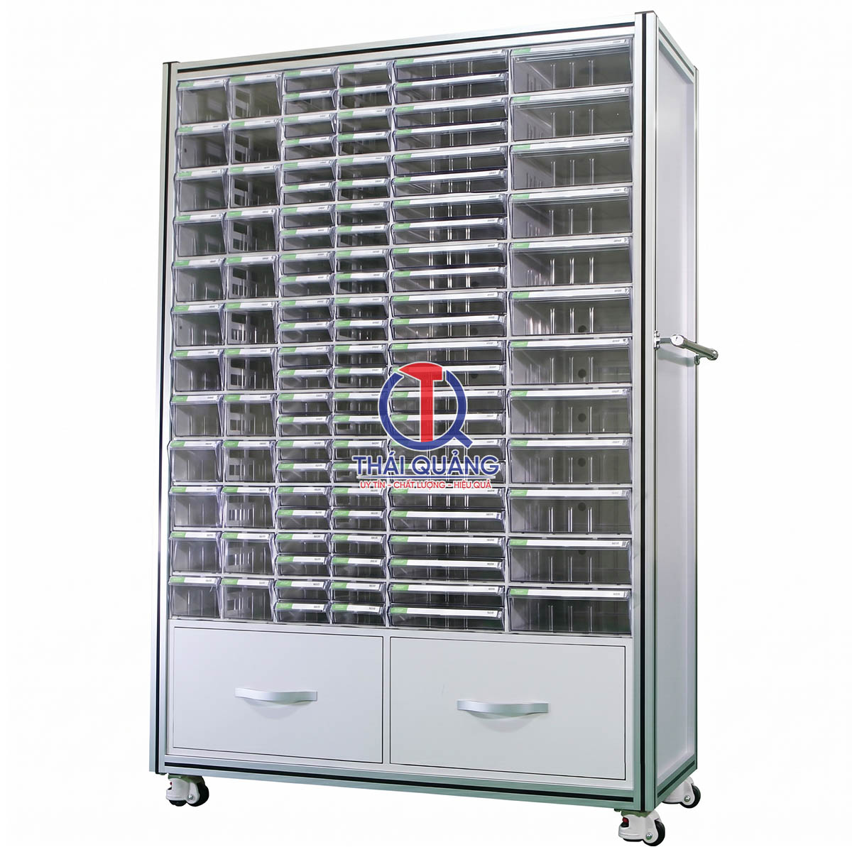 Tủ CA 1008 Brain (108 ngăn loại CA504, CA504-2, CA505, CA506 + 2 ngăn kéo lớn dưới cùng)
