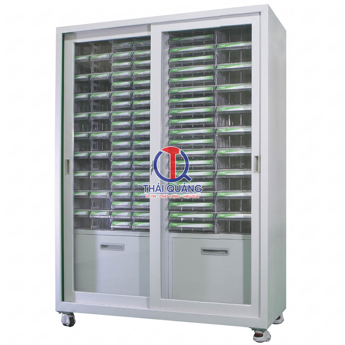 Tủ CA 1214 Brain (90 ngăn loại CA514, CA514-2, CA515, CA516 + 2 ngăn thép lớn dưới cùng)