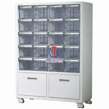 Tủ CA 1215 Brain (20 ngăn loại CA524 + 2 ngăn thép lớn dưới cùng)
