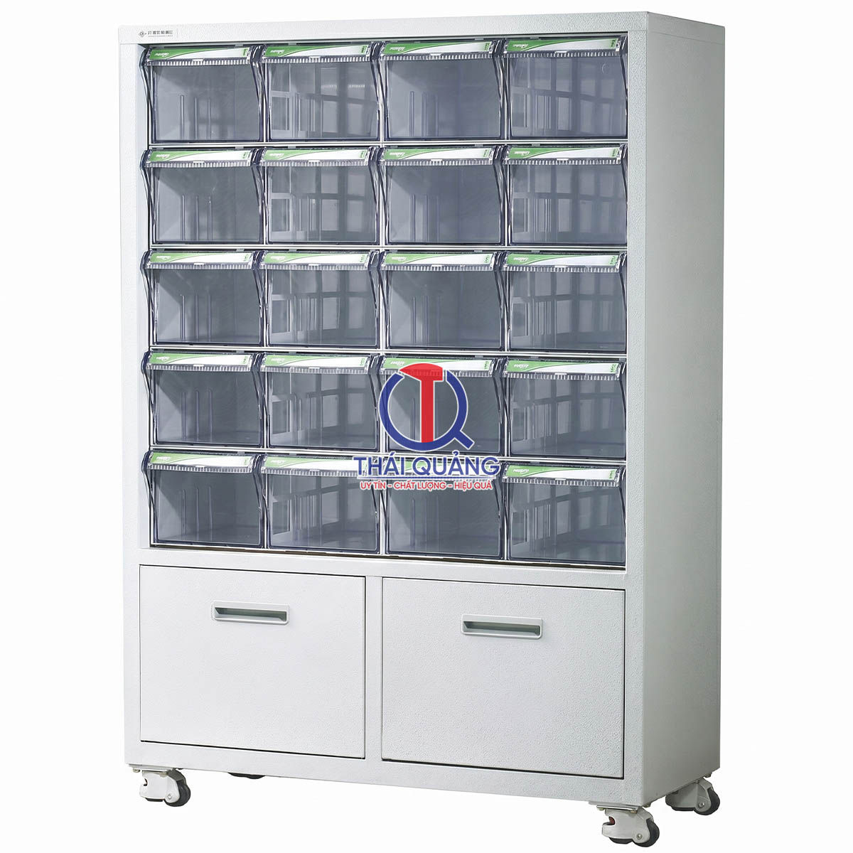 Tủ CA 1215 Brain (20 ngăn loại CA524 + 2 ngăn thép lớn dưới cùng)