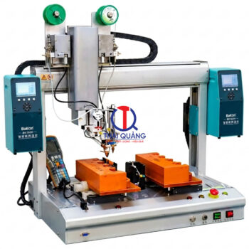 Gắn trạm hàn BK180H Bakon trên máy hàn thiếc tự động
