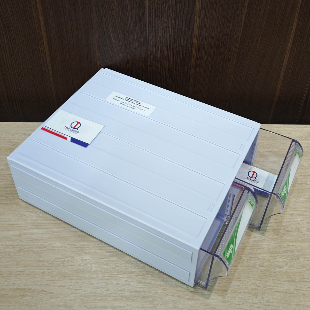 Hộp nhựa 2 ngăn kéo CA 514 Brain (Hàn Quốc)