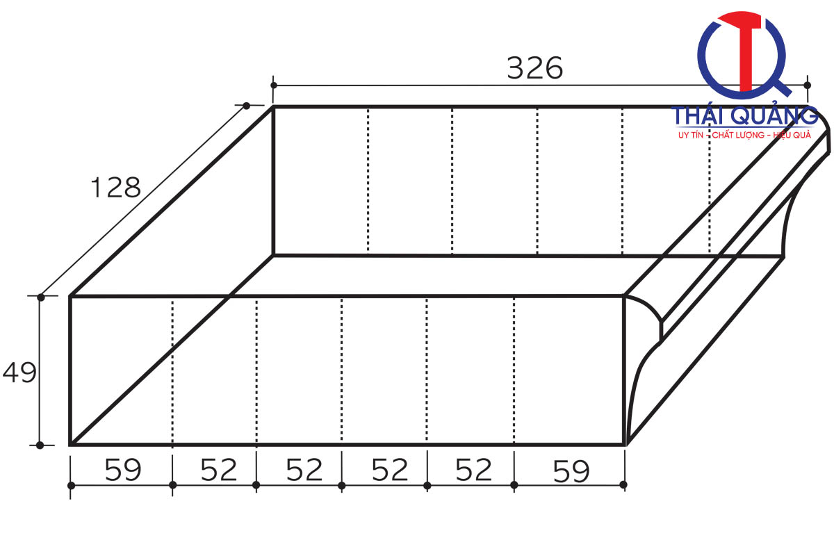 Kích thước ngăn kéo CA 514-2