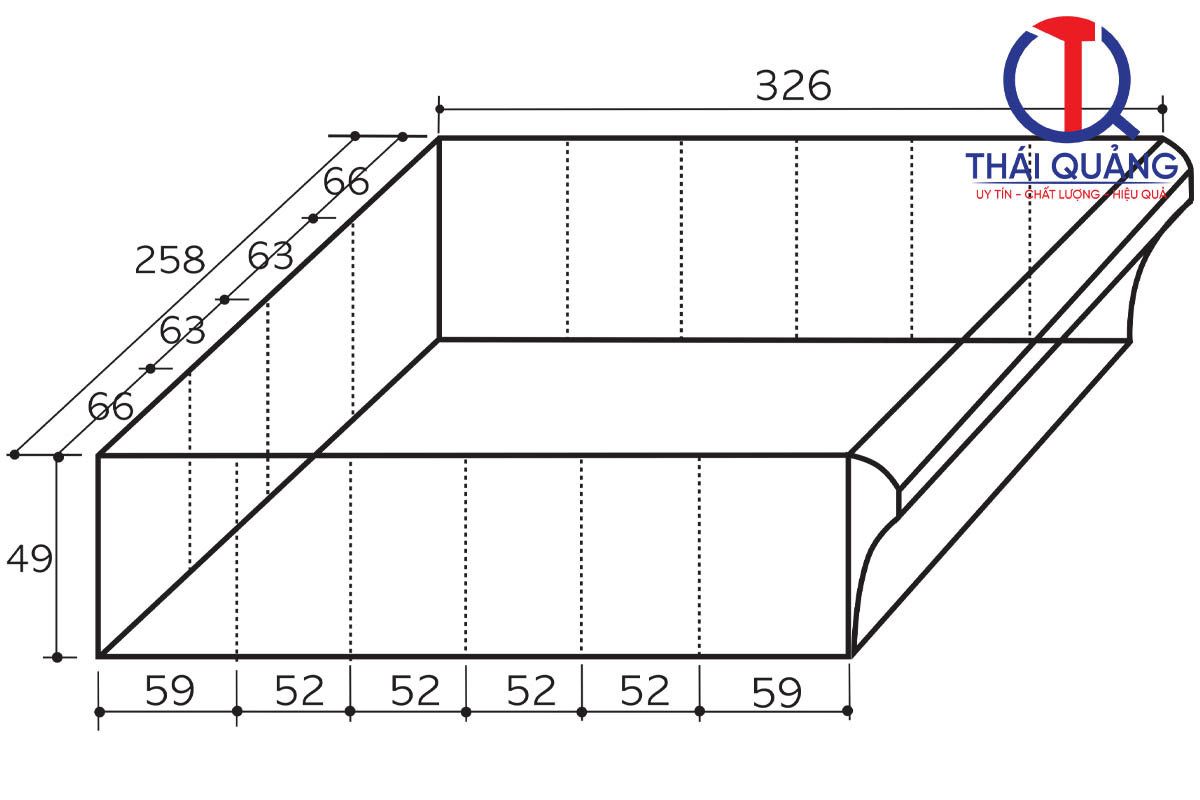 Kích thước ngăn kéo CA 515