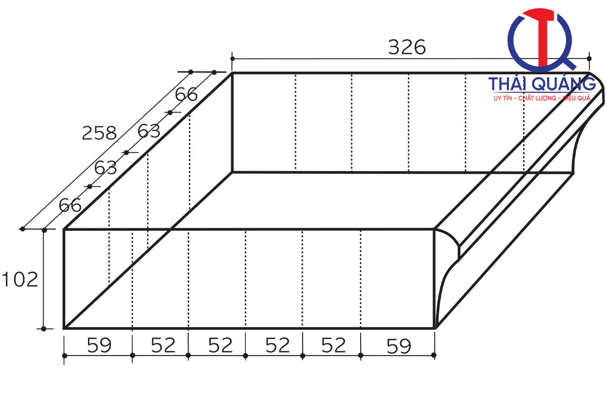 Kích thước ngăn kéo CA 516