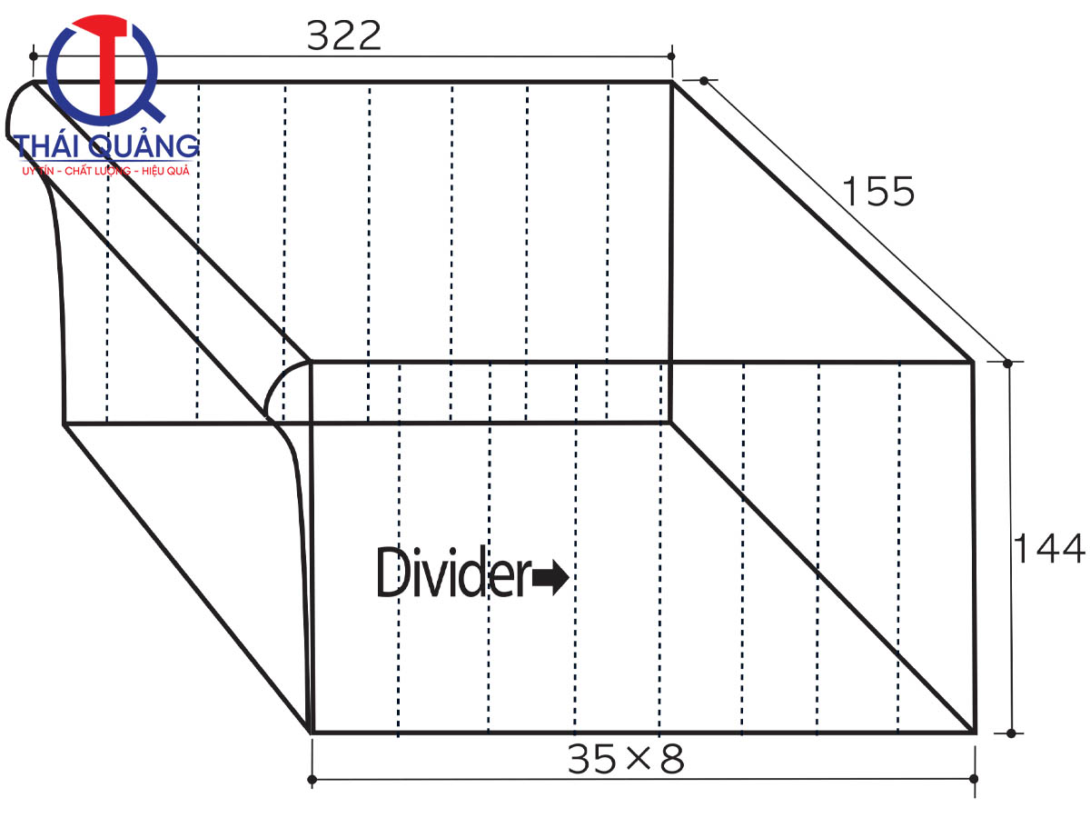 Kích thước ngăn kéo CA 600