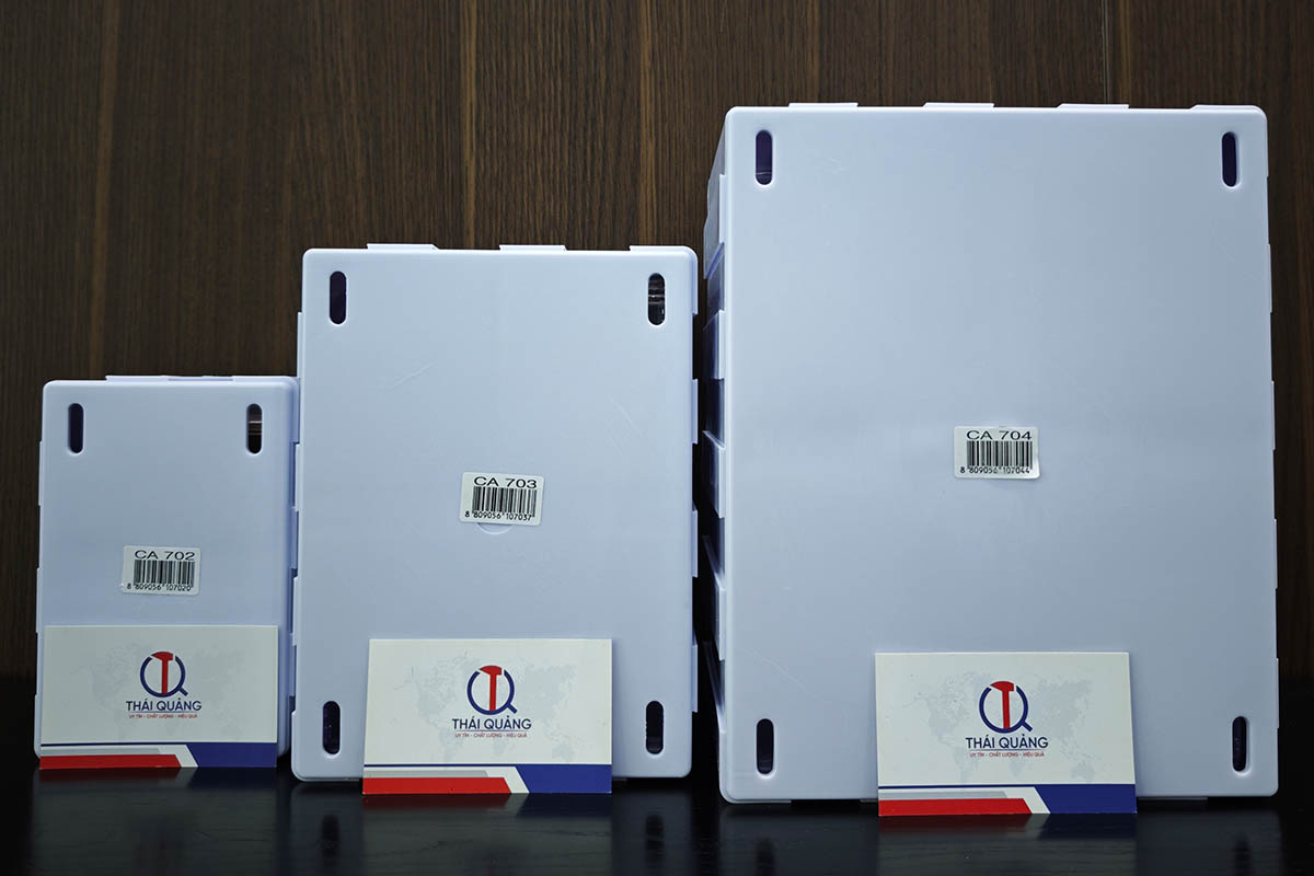 Mặt sau hộp nhựa CA 702, CA 703 & CA 704 Brain