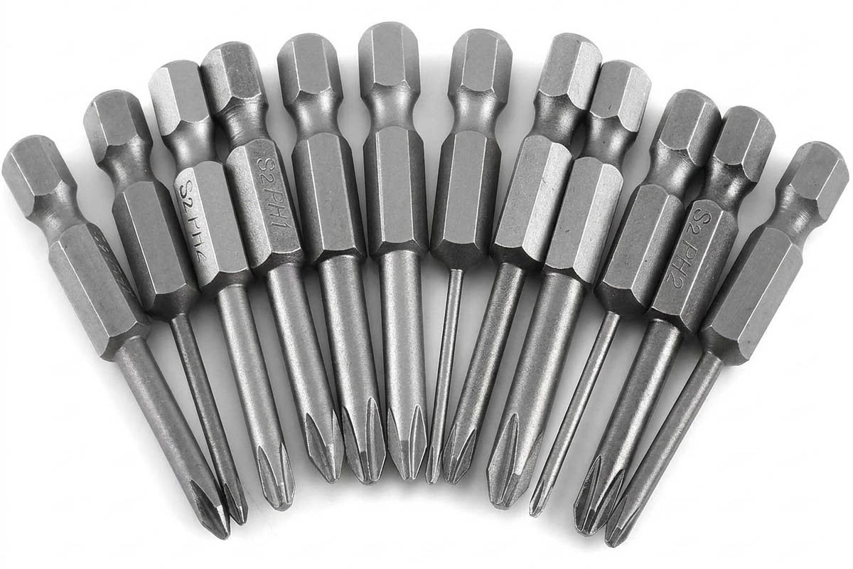 Các đầu bit mũi vít loại chữ thập (Phillips (PH)) nhiều kích thước