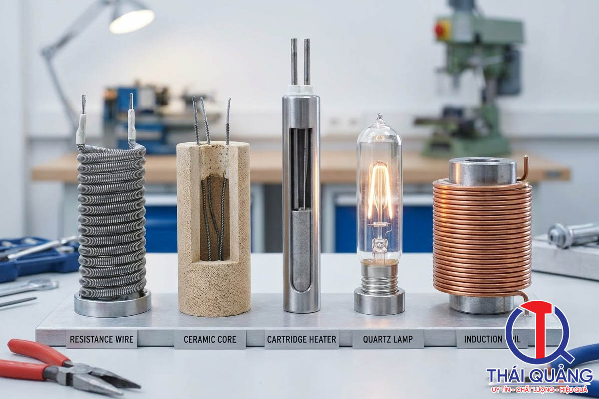 Các loại lõi gia nhiệt (heating core) phổ biến