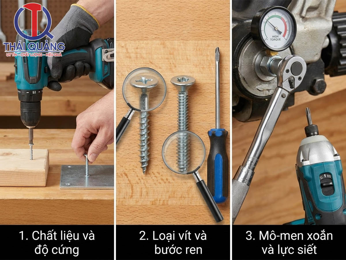 Các yếu tố quyết định tốc độ vặn vít