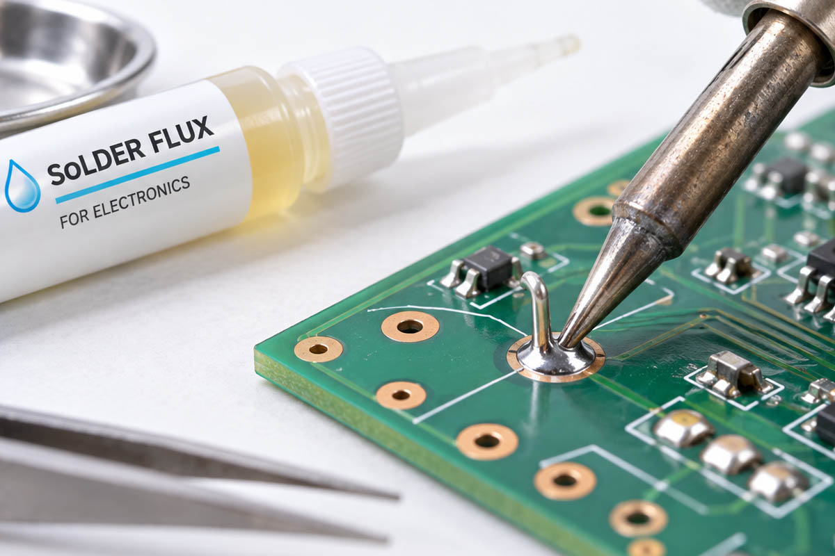 Dùng flux giúp ăn thiếc tốt hơn