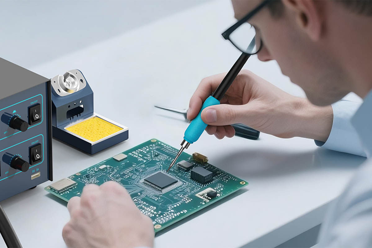 Hàn linh kiện SMD một cách cẩn thận, tỉ mỉ